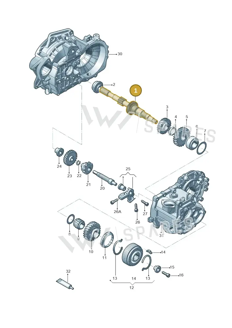 02J311103F — Skoda OCTAVIA           "CN."07> (2007-) diagram 876311390, position 1