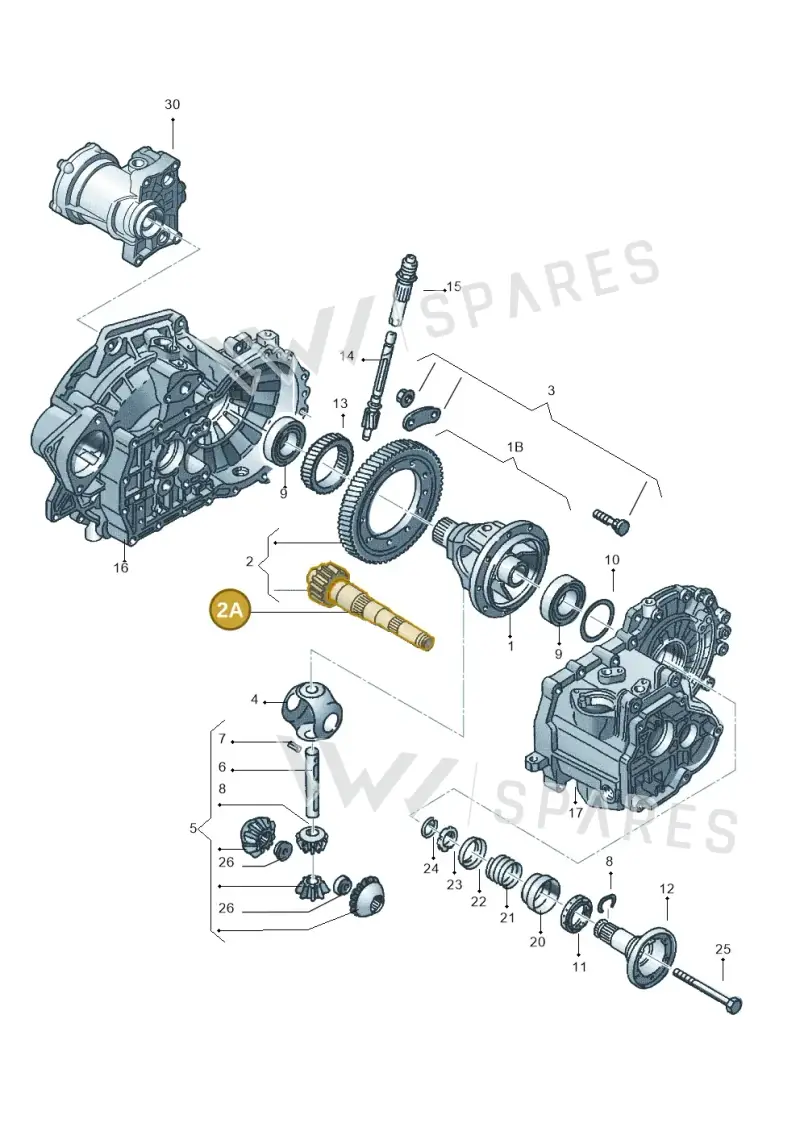 02J311205F — Skoda OCTAVIA/COMBI/4X4      01> (2000-) diagram 252409330, position 2A