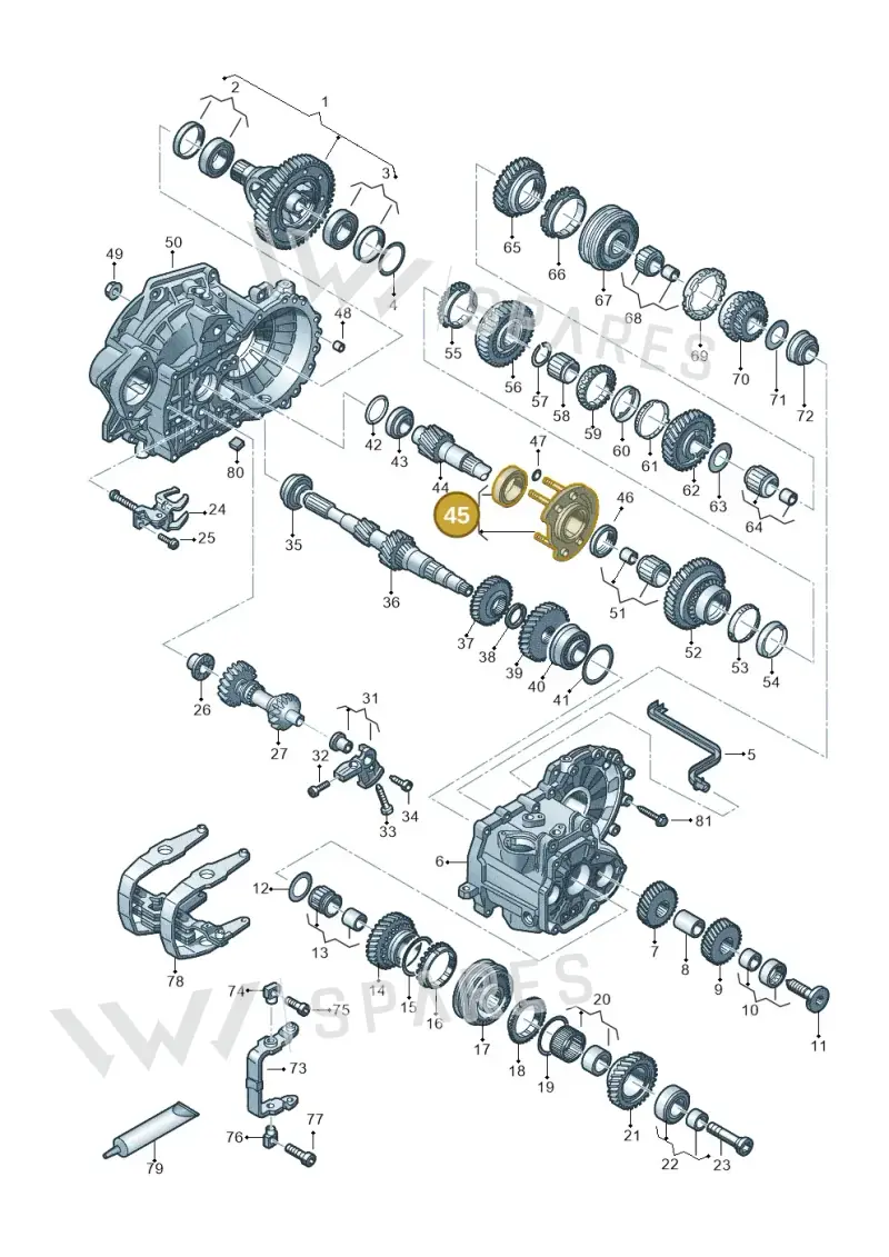 02J311206B — Skoda Kamiq (2019-) diagram 2gk300352, position 45