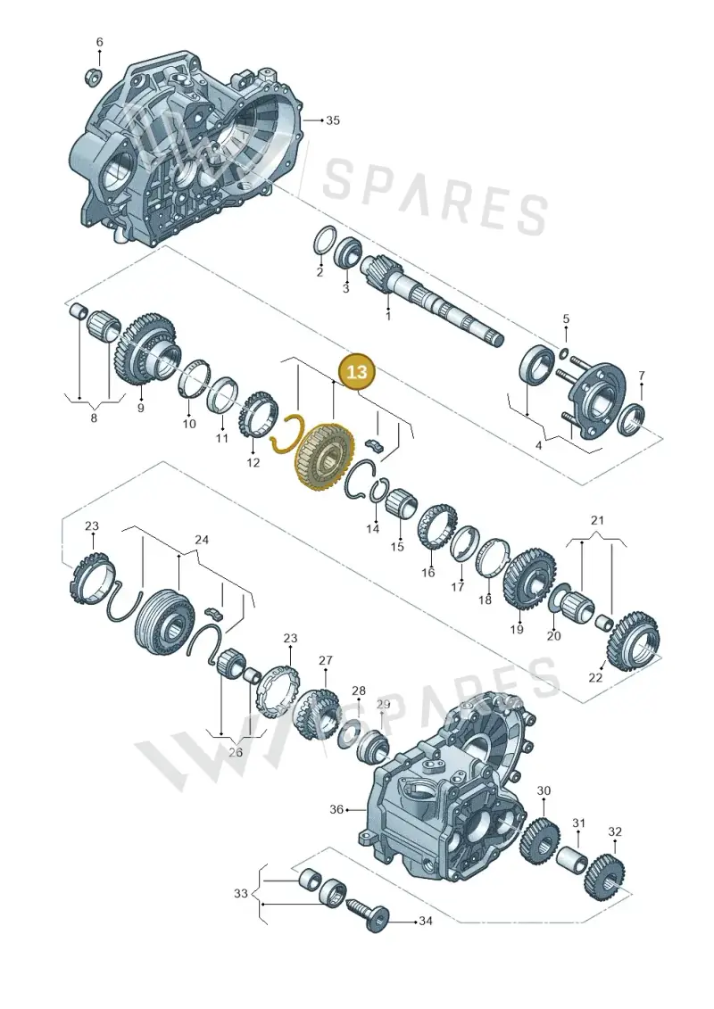 02J311239M — Skoda Octavia (2017-2020) diagram 746311300, position 13
