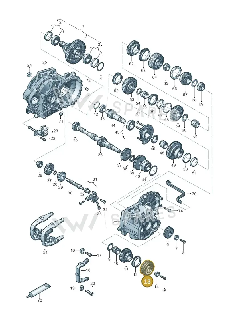 02J311241F — Skoda Kamiq (2019-) diagram 827315030, position 13