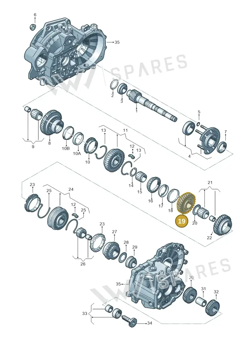 02J311261H — Skoda OCTAVIA/COMBI/4X4      04> (2004-) diagram 409311400, position 19