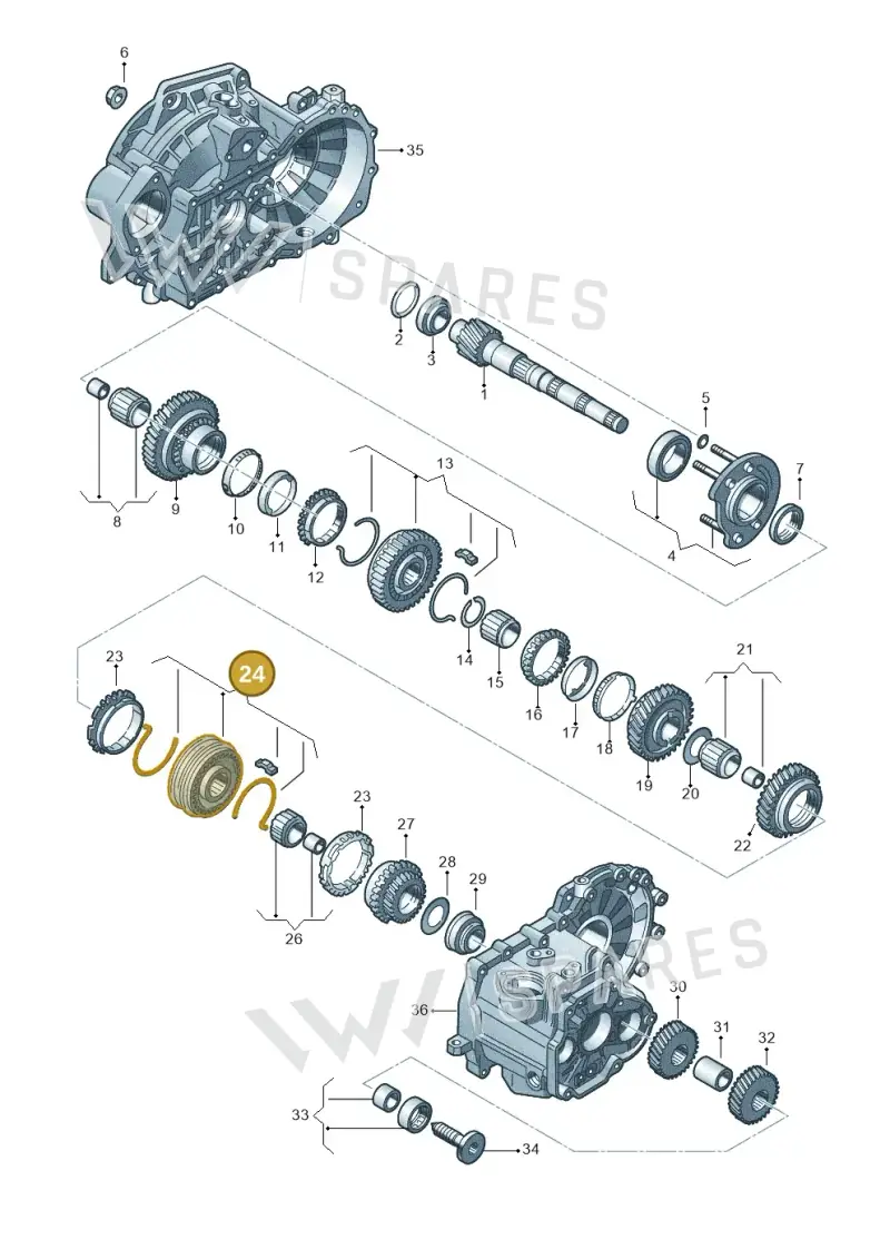 02J311301K — Skoda Octavia (2017-2020) diagram 746311300, position 24