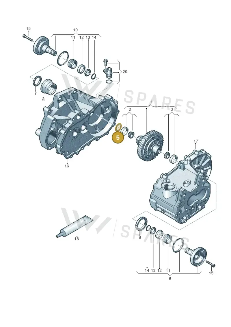02K409210E — Skoda Rapid (2012-2022) diagram 773409160, position 5