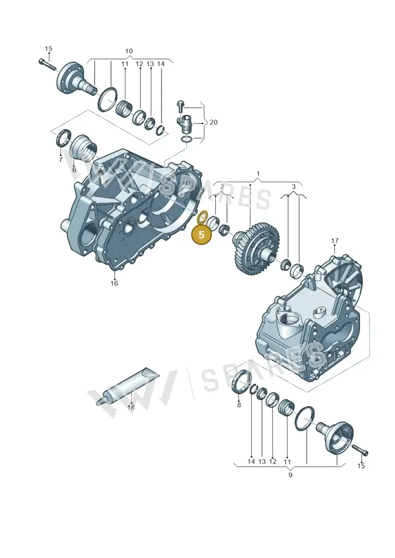 02K409210H — Skoda Rapid (2012-2022) diagram 773409160, position 5