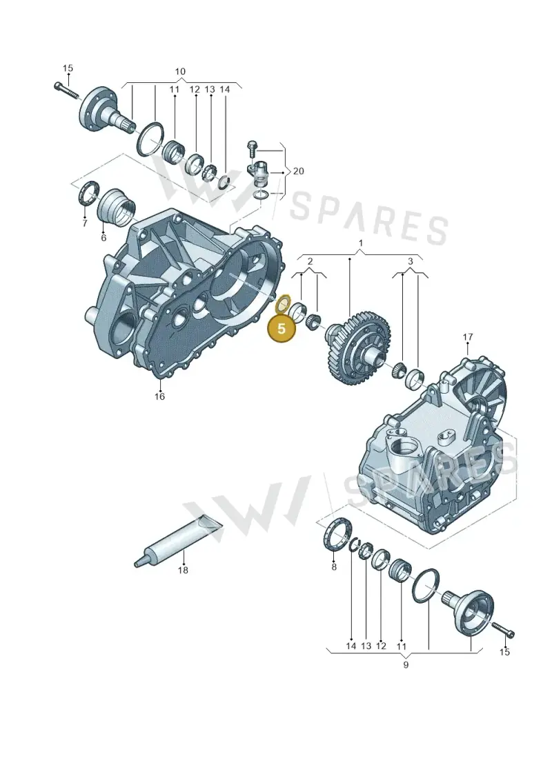 02K409210M — Skoda Rapid (2012-2022) diagram 773409160, position 5