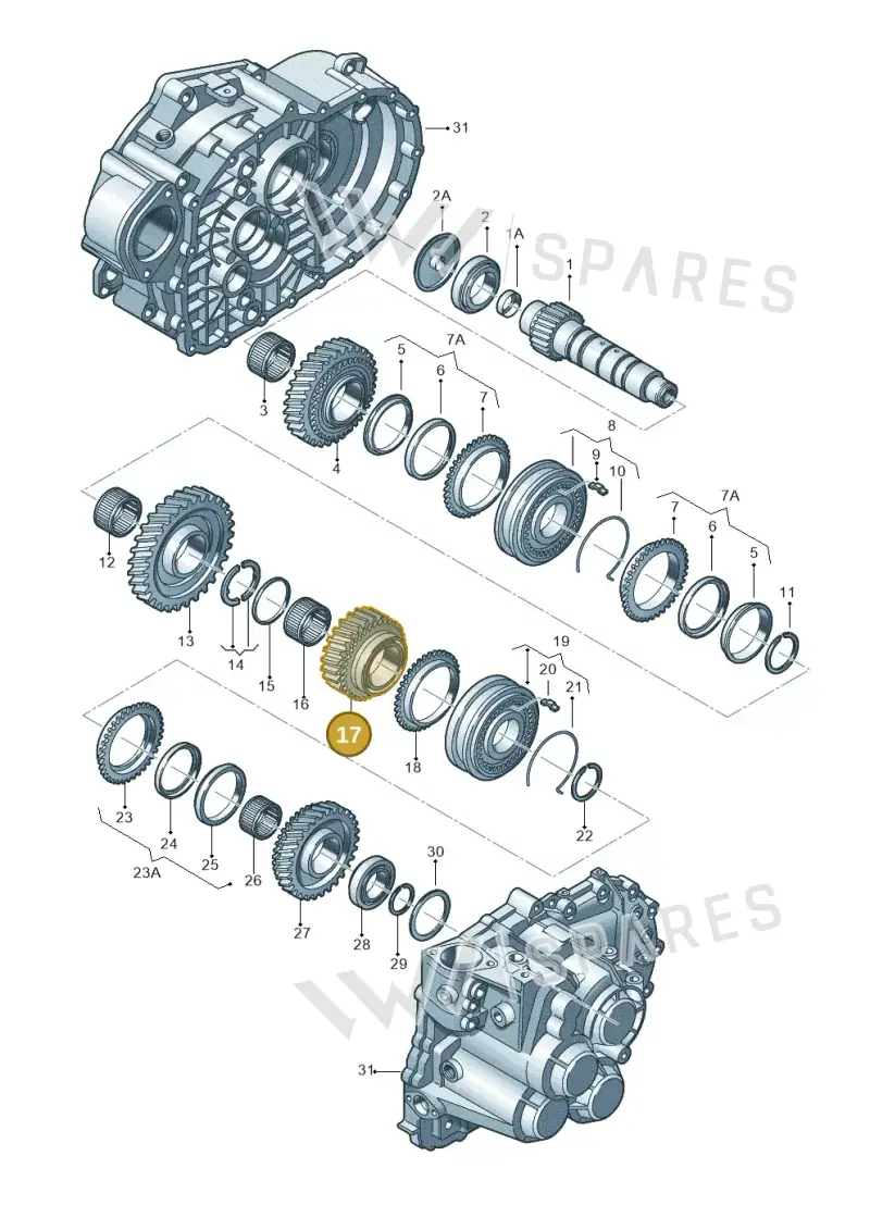 02M311145BG — Skoda Yeti (2013-2017) diagram 649311430, position 17