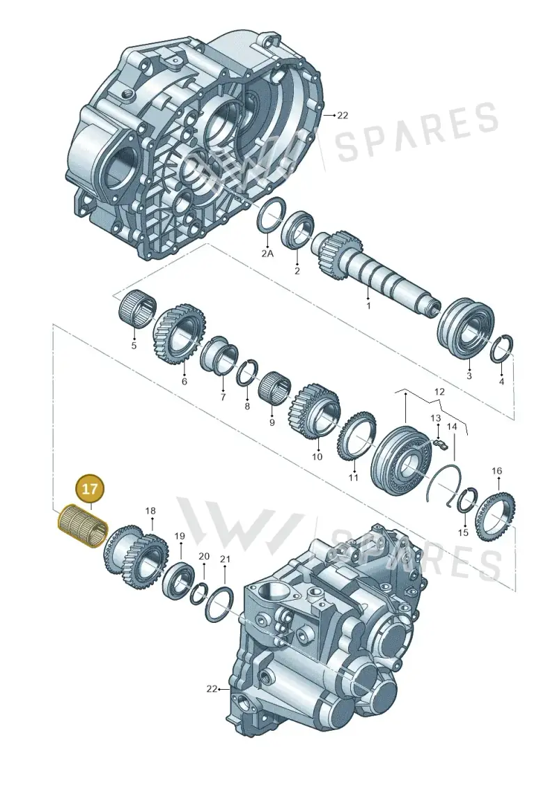 02M311151 — Skoda Yeti (2013-2017) diagram 194311590, position 17