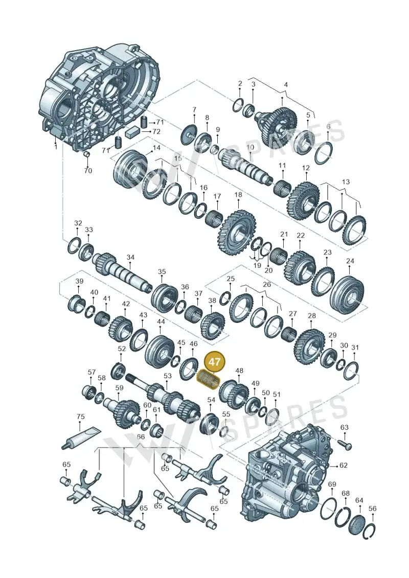 02M311151 — Skoda Octavia (2019-2024) diagram 813300552, position 47