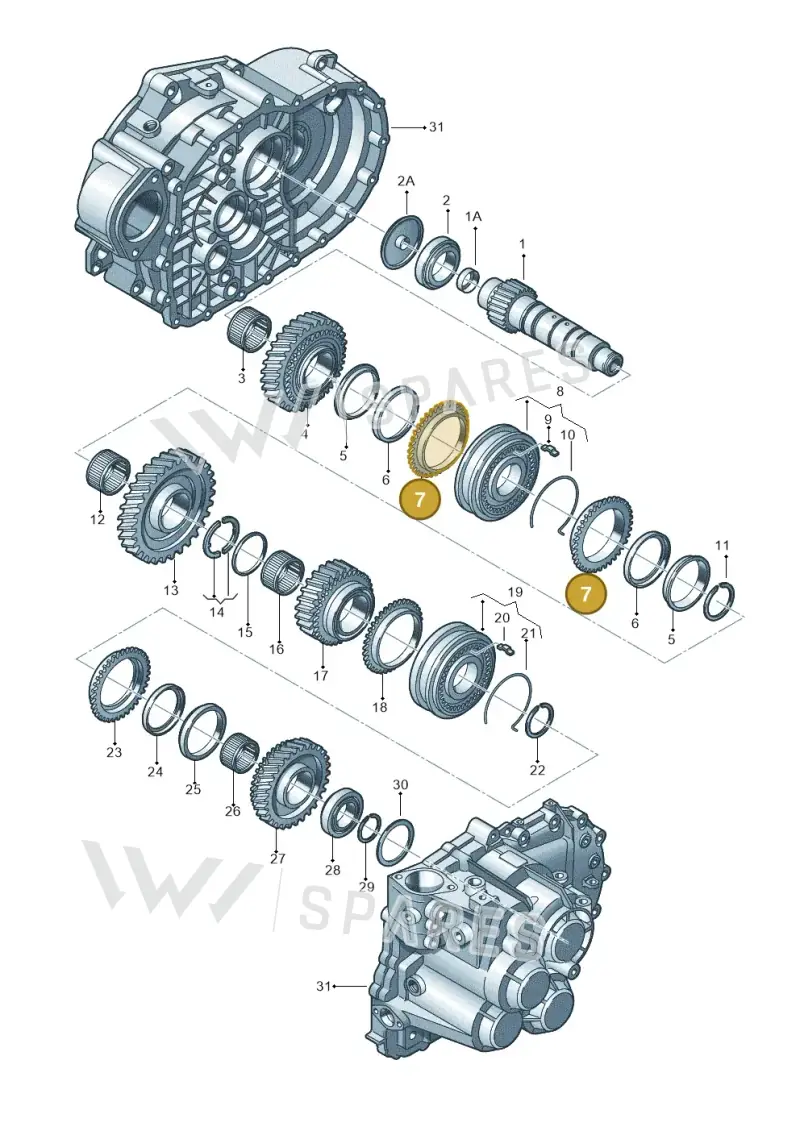 02M311247A — Skoda Superb (2013-2015) diagram 194311580, position 7