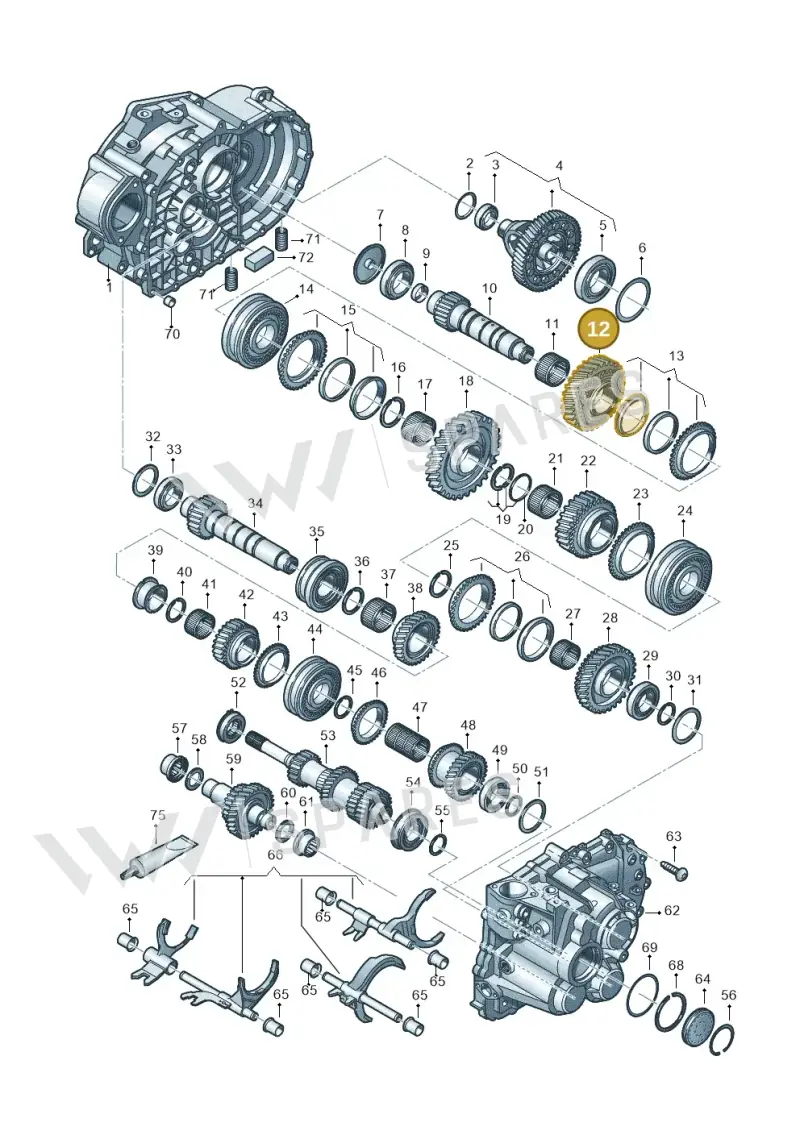 02M311261BA — Skoda Octavia (2019-2024) diagram 813300552, position 12