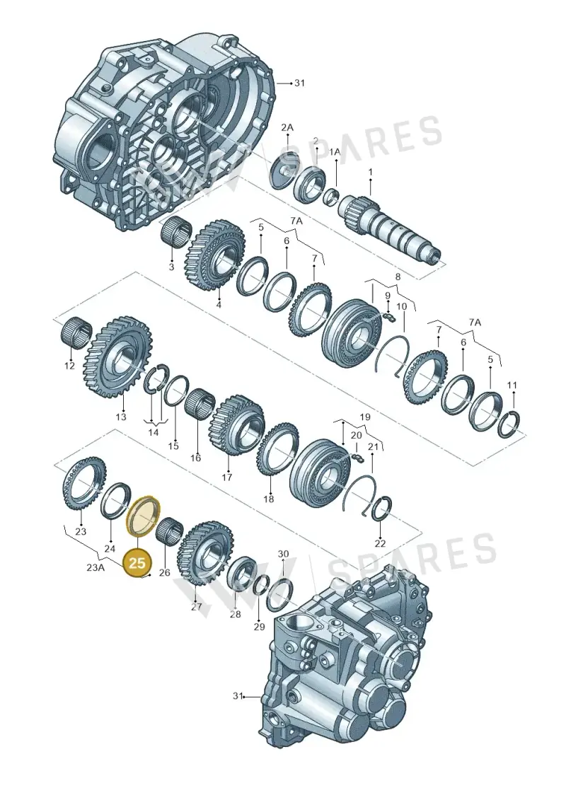 02M311277 — Skoda Yeti (2013-2017) diagram 649311430, position 25