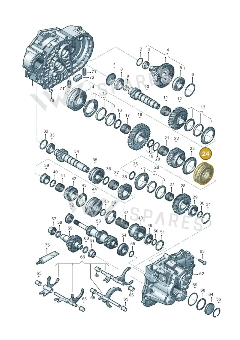 02M311301F — Skoda Octavia (2019-2024) diagram 813300552, position 24