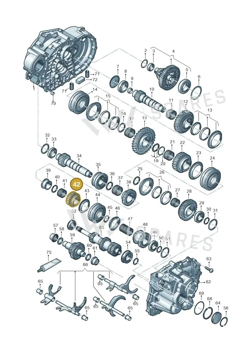 02M311349AR — Skoda Karoq (2017-2022) diagram 813300552, position 42