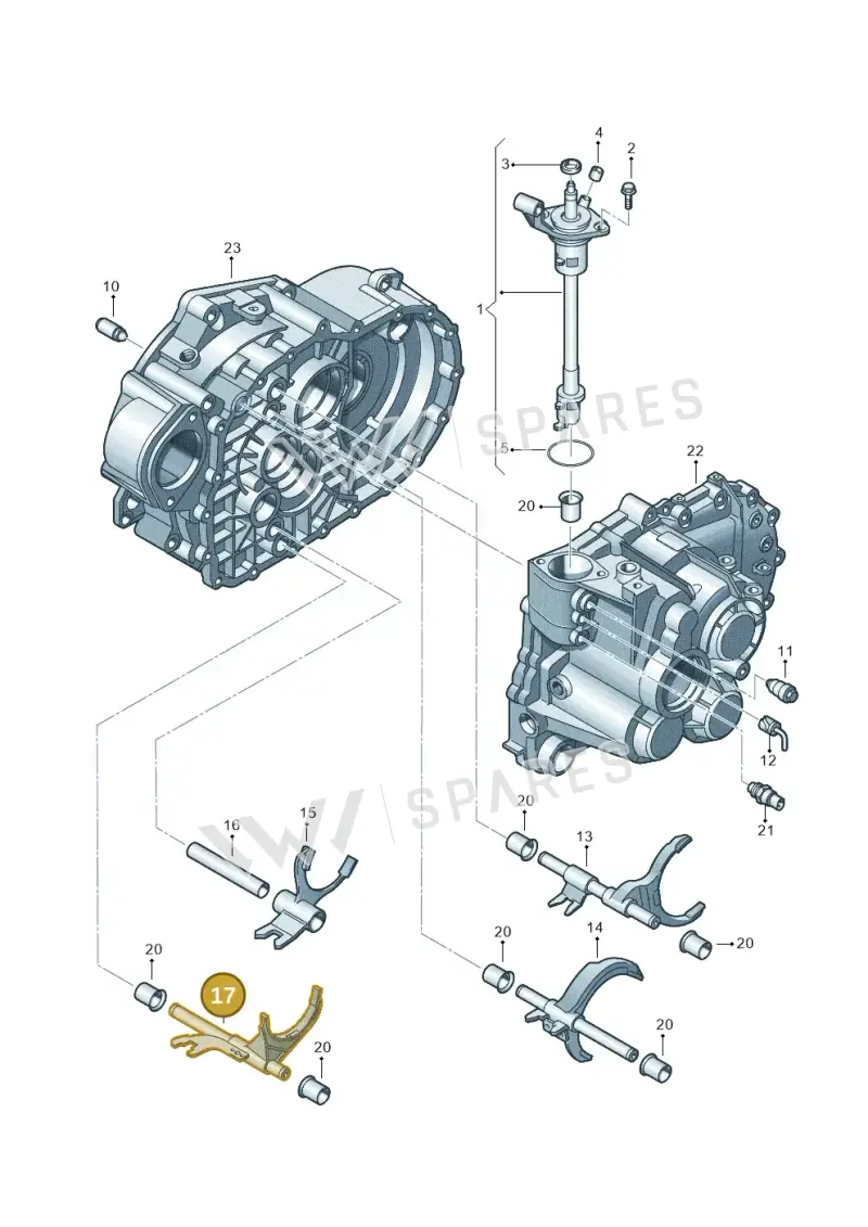 02M311562N — Skoda Yeti (2013-2017) diagram 406311880, position 17