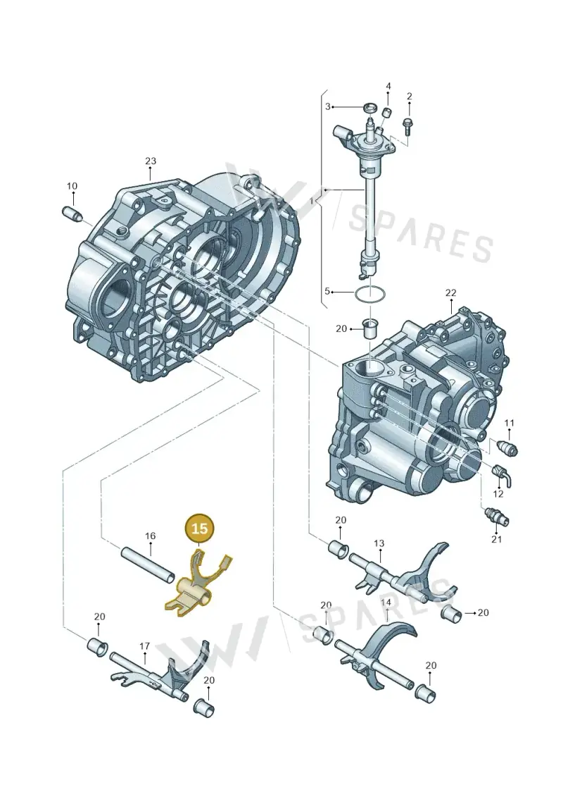 02M311570E — Skoda Yeti (2013-2017) diagram 406311880, position 15