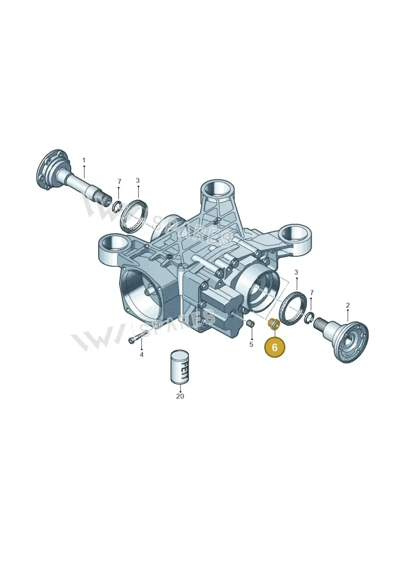 02M409057 — Skoda Octavia (2017-2020) diagram 412525120, position 6