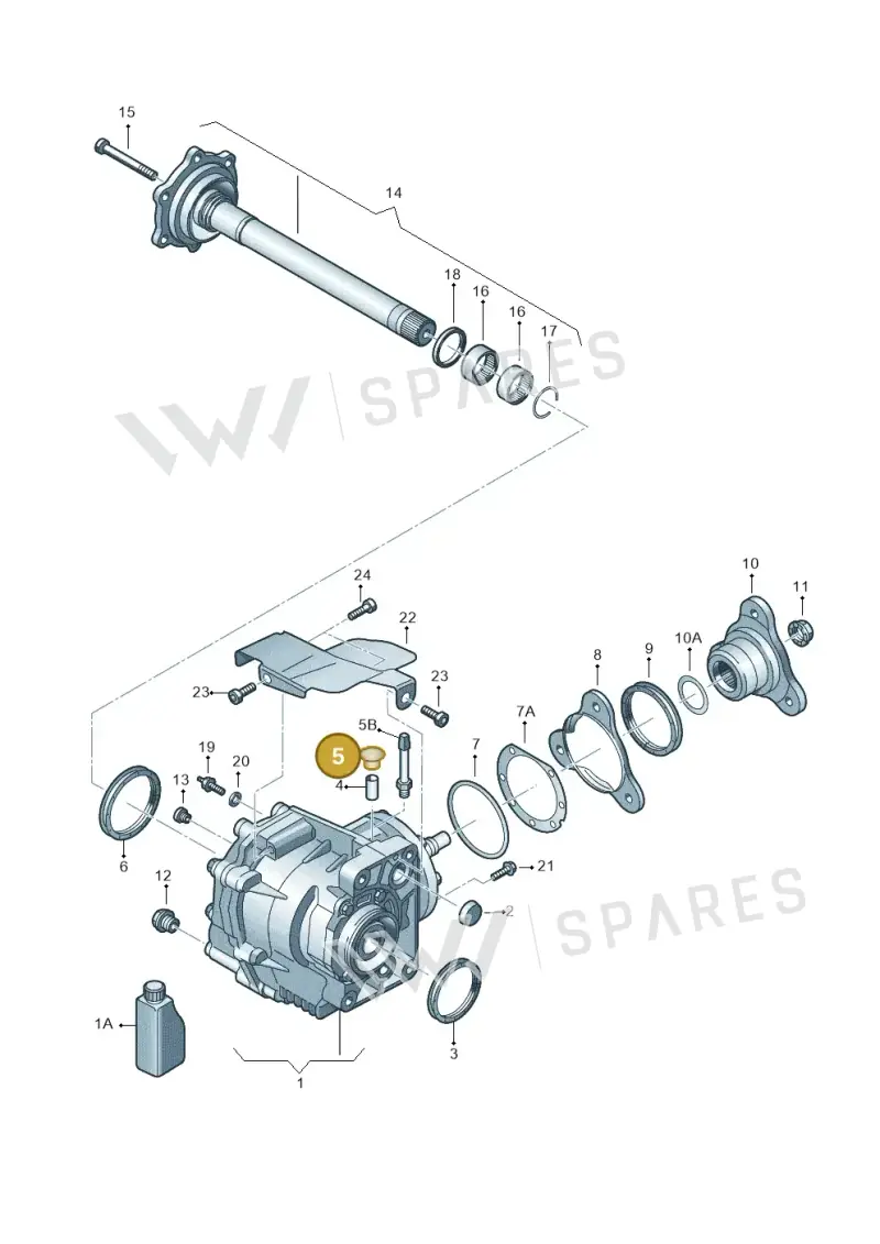 02M409120 — Skoda Yeti (2013-2017) diagram 649409410, position 5
