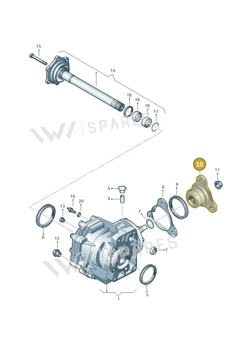 02M409273A — Skoda Superb comfort (2008-2013) diagram 405409600, position 10