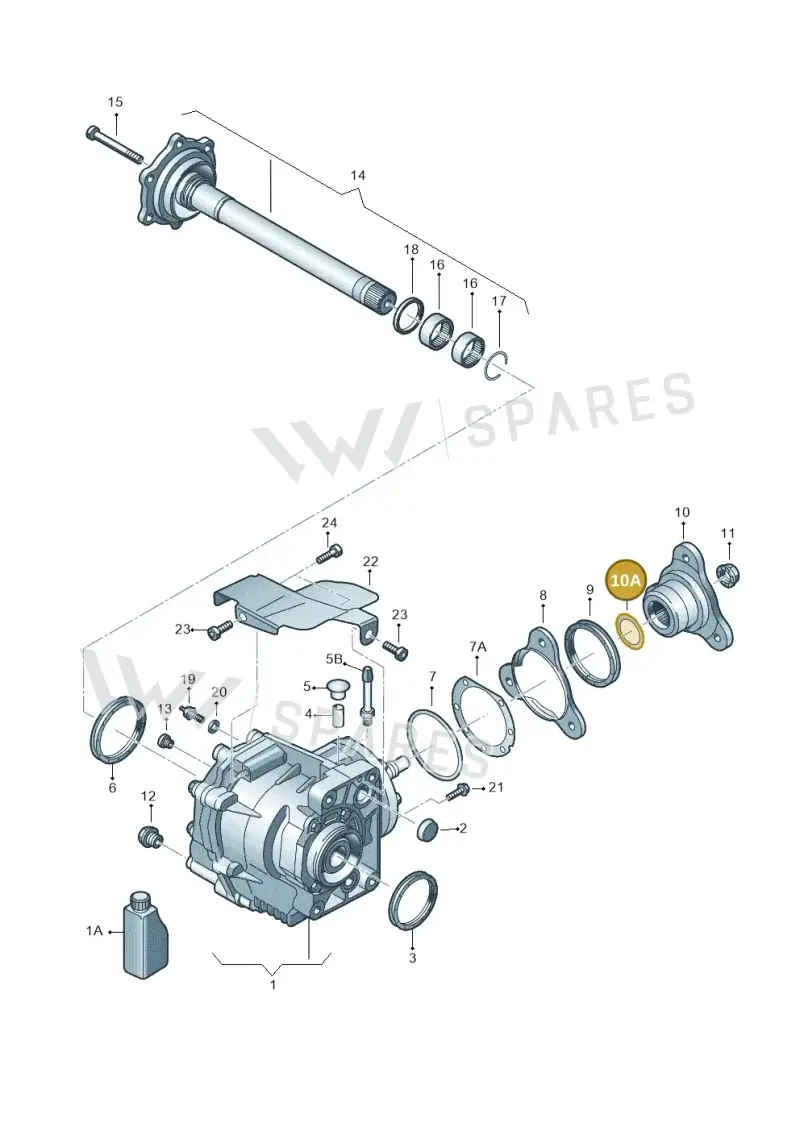 02M409280AA — Skoda Yeti (2009-2013) diagram 649409410, position 10A