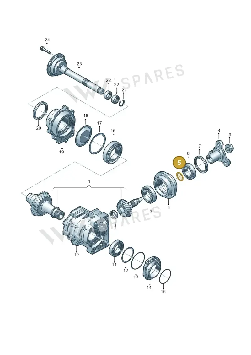 02M409280AD — Skoda OCTAVIA/COMBI/4X4      01> (2000-) diagram 194409470, position 5