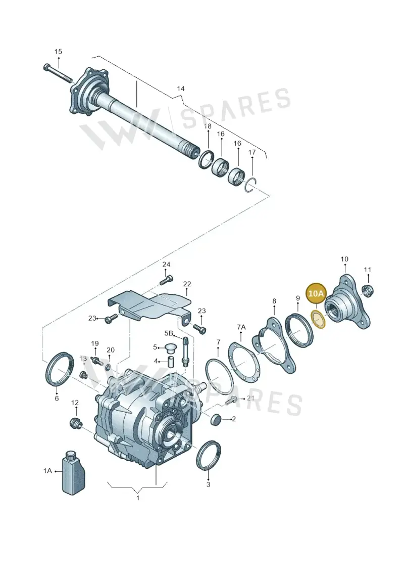 02M409280G — Skoda Yeti (2009-2013) diagram 649409410, position 10A