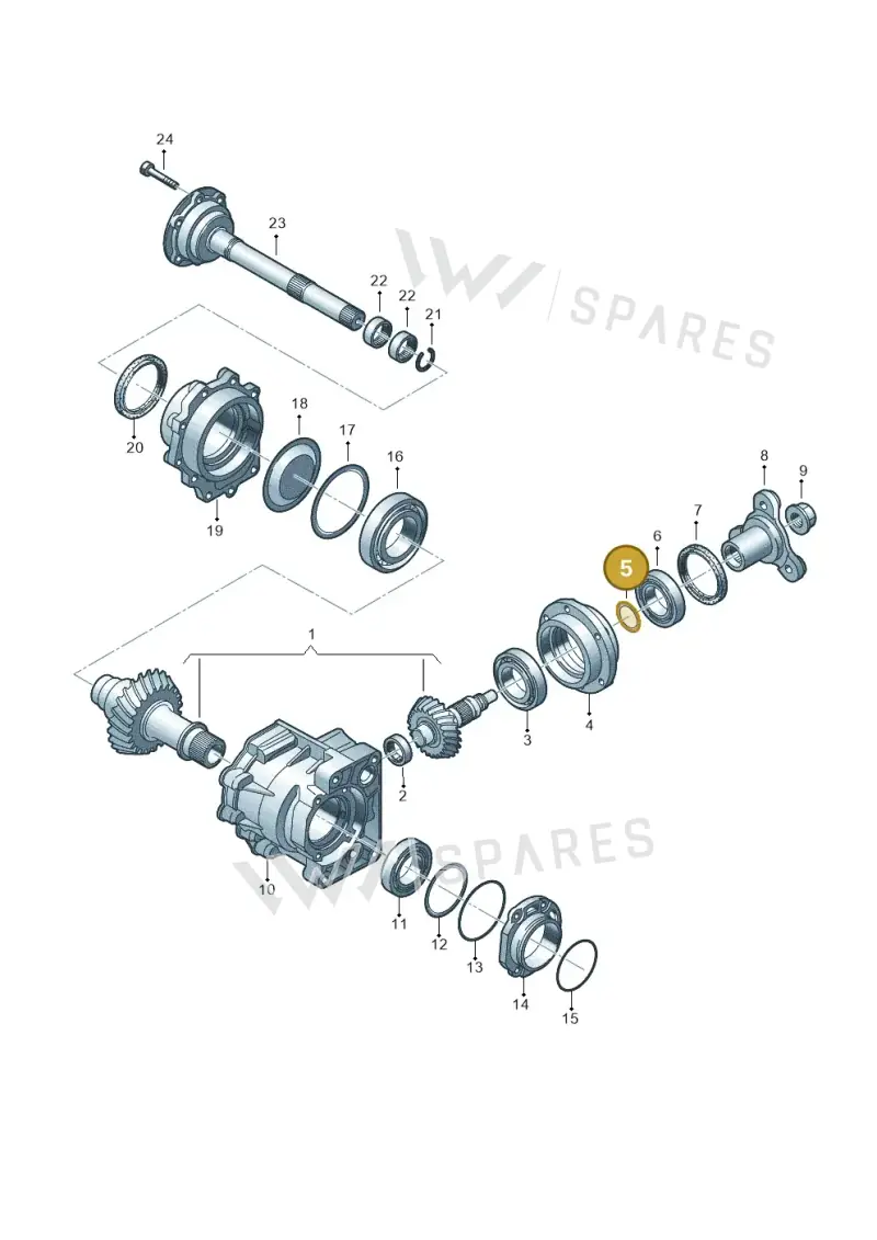 02M409280J — Skoda OCTAVIA/COMBI/4X4      01> (2000-) diagram 194409470, position 5