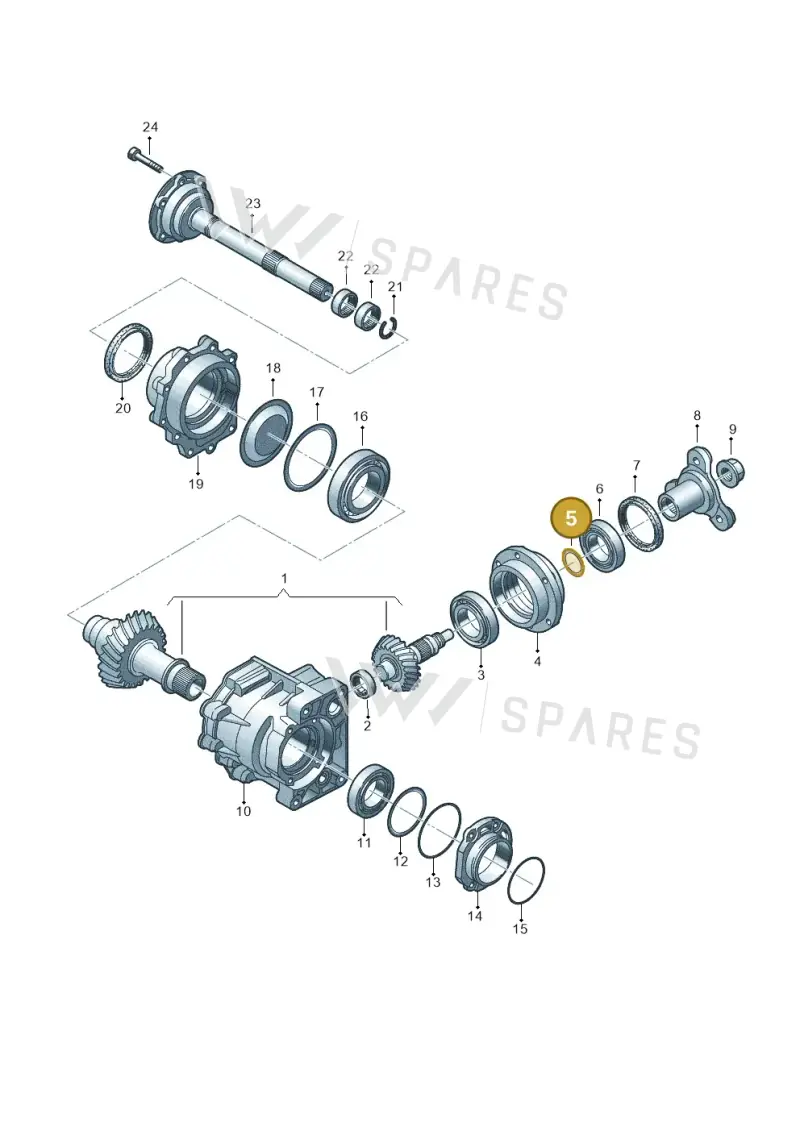 02M409280M — Skoda OCTAVIA/COMBI/4X4      01> (2000-) diagram 194409470, position 5