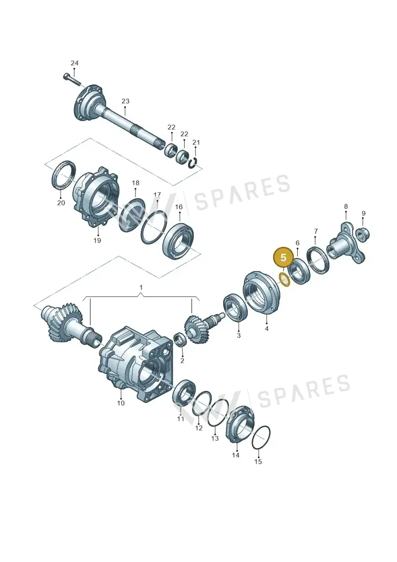 02M409280N — Skoda OCTAVIA/COMBI/4X4      01> (2000-) diagram 194409470, position 5