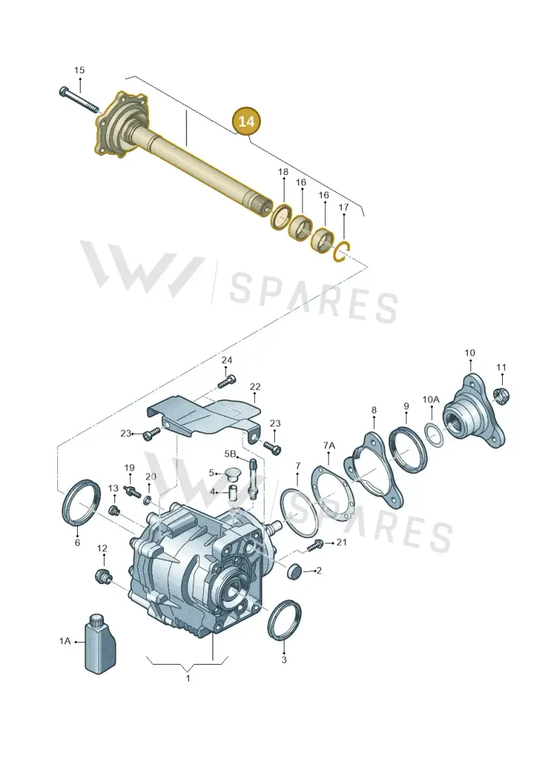 02M409351A — Skoda Yeti (2013-2017) diagram 649409410, position 14