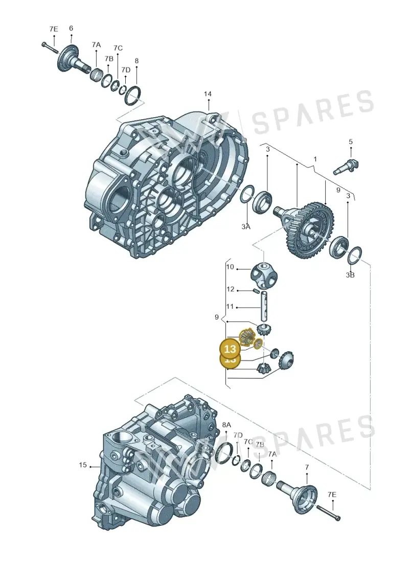 02M409373A — Skoda FABIA/COMBI (1999-2004) diagram 225409300, position 13