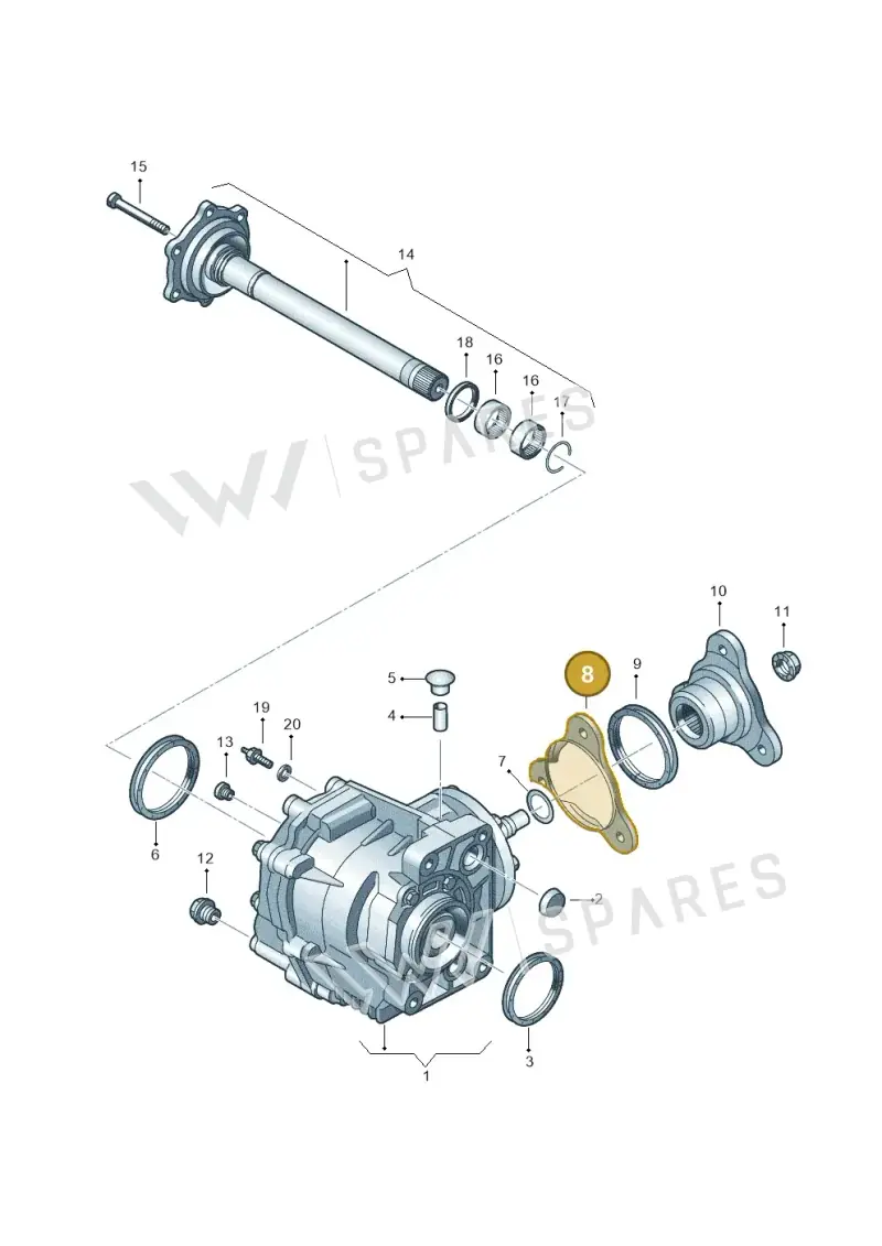 02M409407 — Skoda Superb comfort (2008-2013) diagram 405409600, position 8