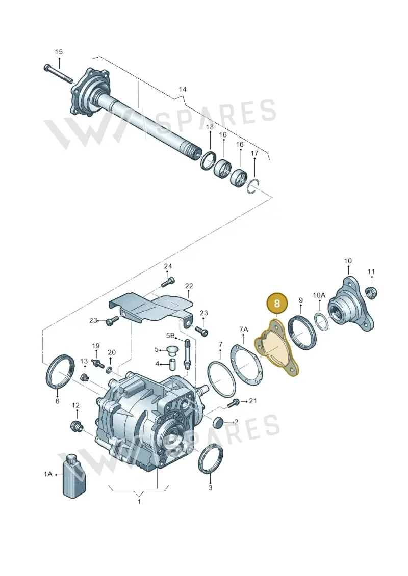 02M409407 — Skoda Yeti (2013-2017) diagram 649409410, position 8