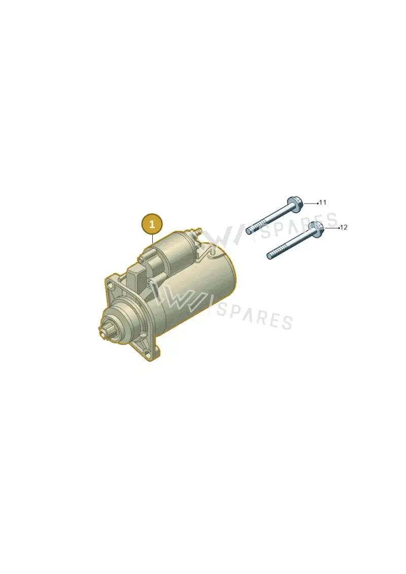 02M911021B — Skoda Superb Ambition (2009-2015) diagram 744911000, position 1