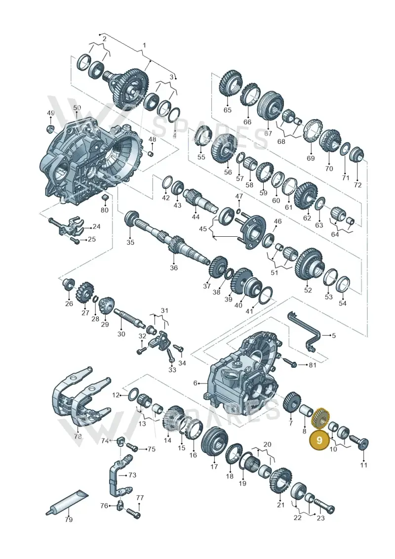 02S311166AN — Skoda Superb Combi (2015-2024) diagram 827320030, position 9
