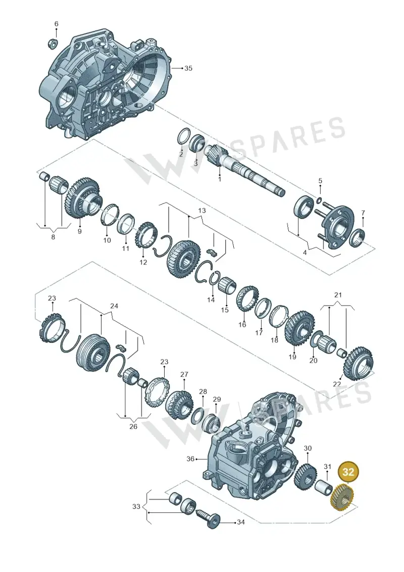 02S311166AN — Skoda Karoq (2017-2022) diagram 746311300, position 32