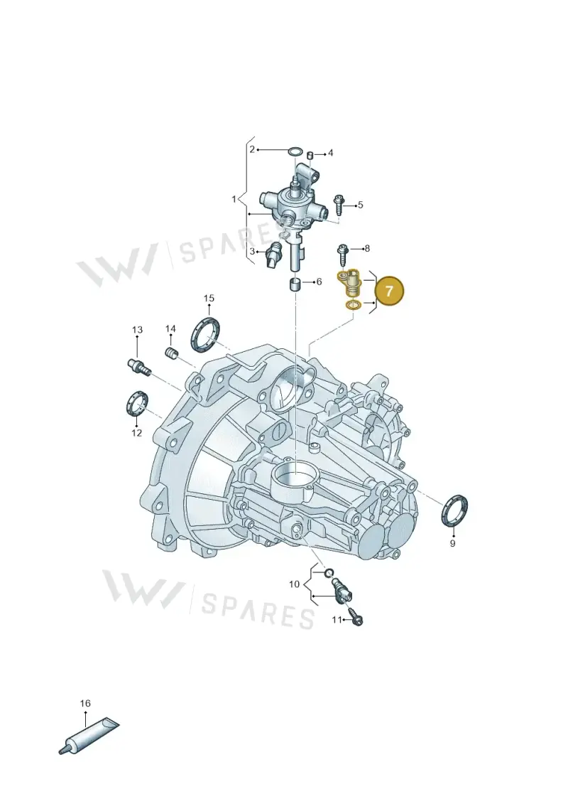 02T301115B — Skoda Fabia (2014-2022) diagram 892300020, position 7
