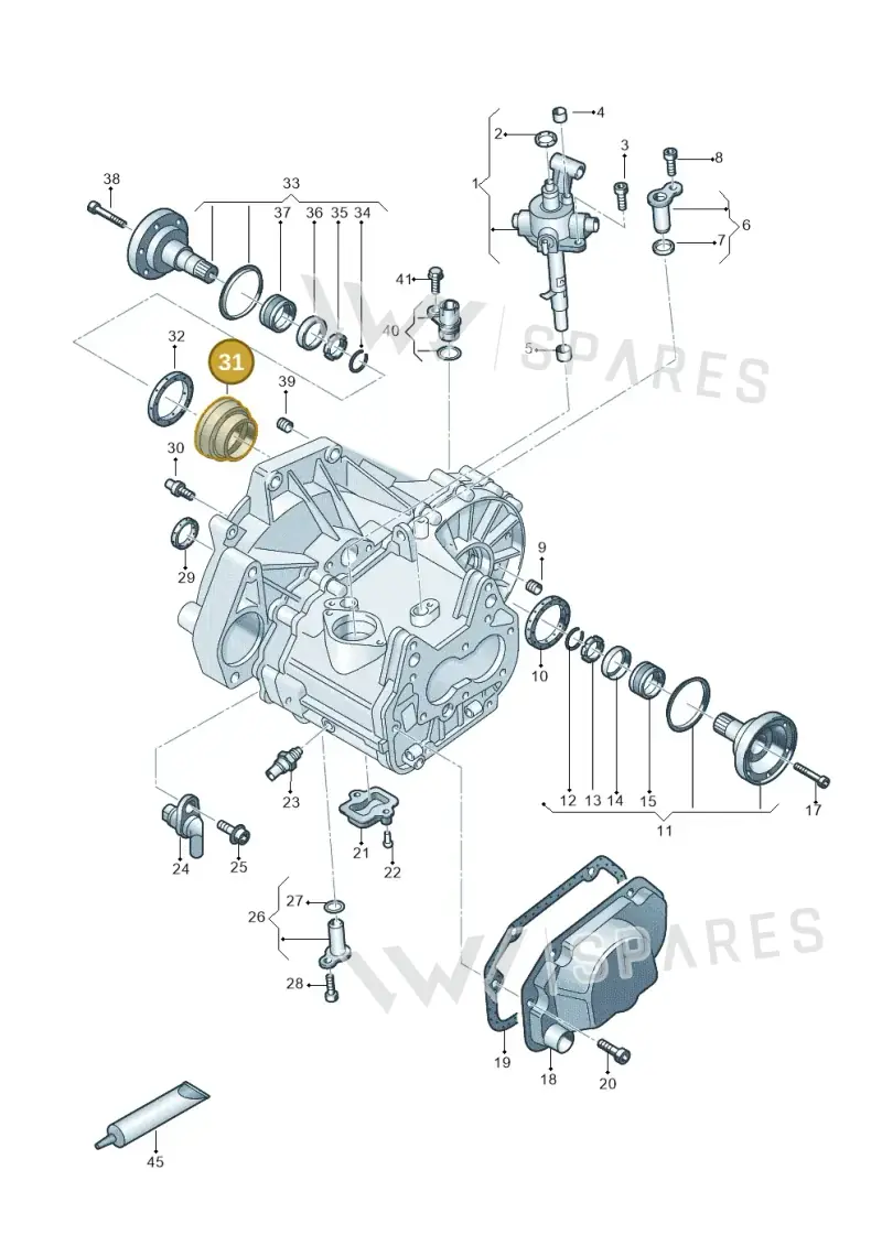 02T301192C — Skoda Fabia (2021-) diagram 495300100, position 31