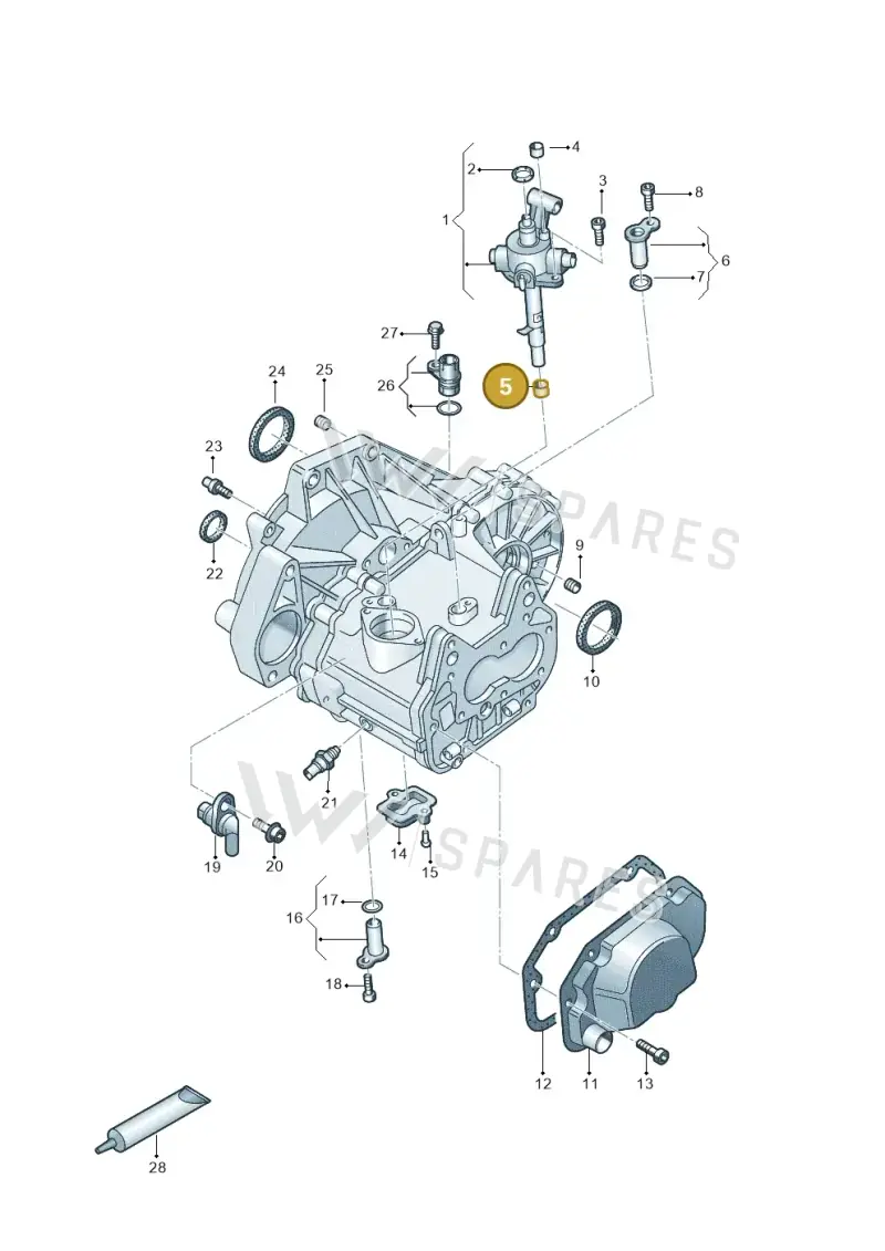 02T301209A — Skoda Fabia (2021-) diagram 892305020, position 5
