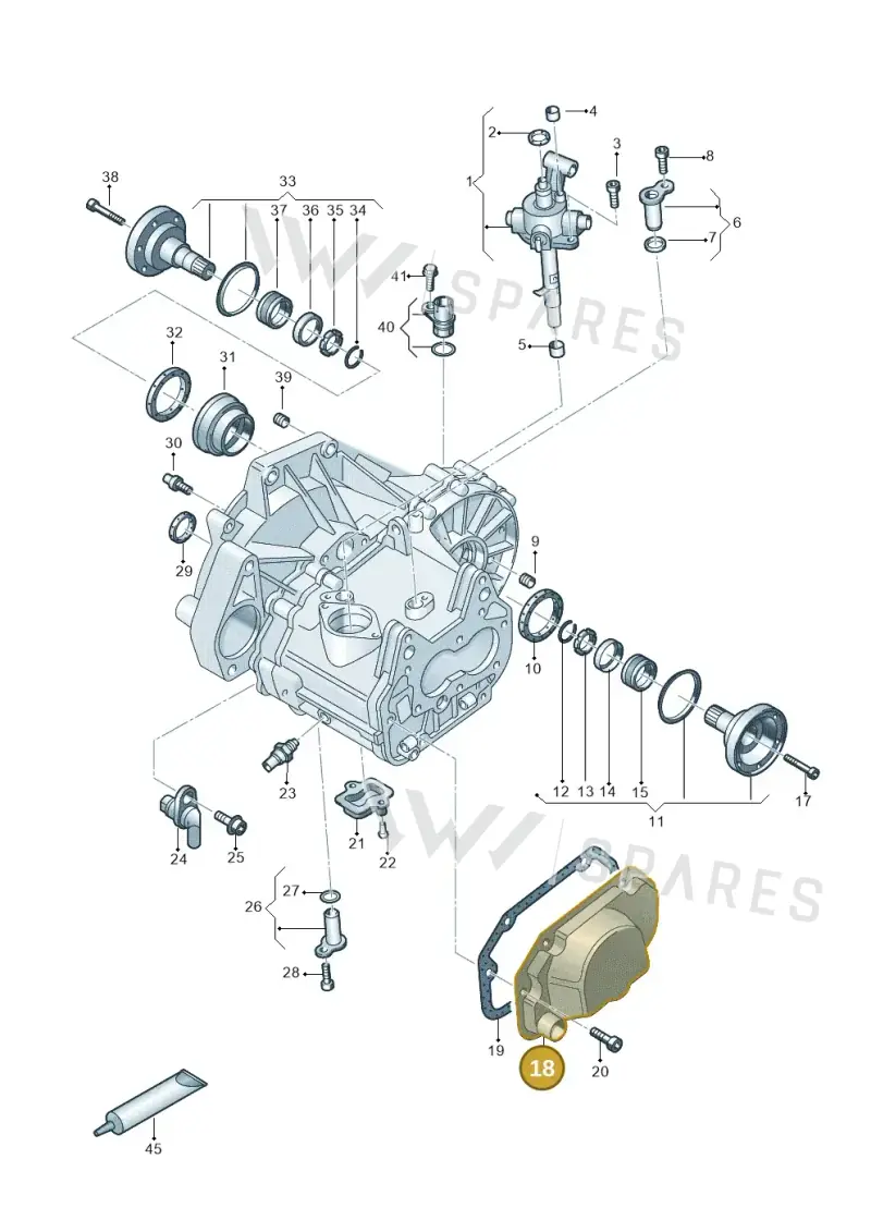 02T301211D — Skoda Fabia (2021-) diagram 495300100, position 18