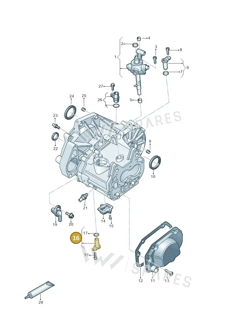 02T301427G — Skoda Fabia (2021-) diagram 892305020, position 16
