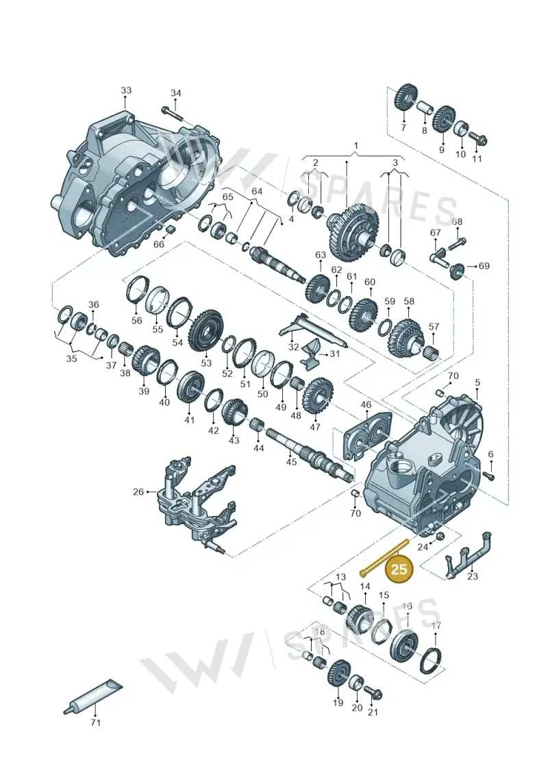 02T301443A — Skoda Octavia (2019-2024) diagram 827310030, position 25