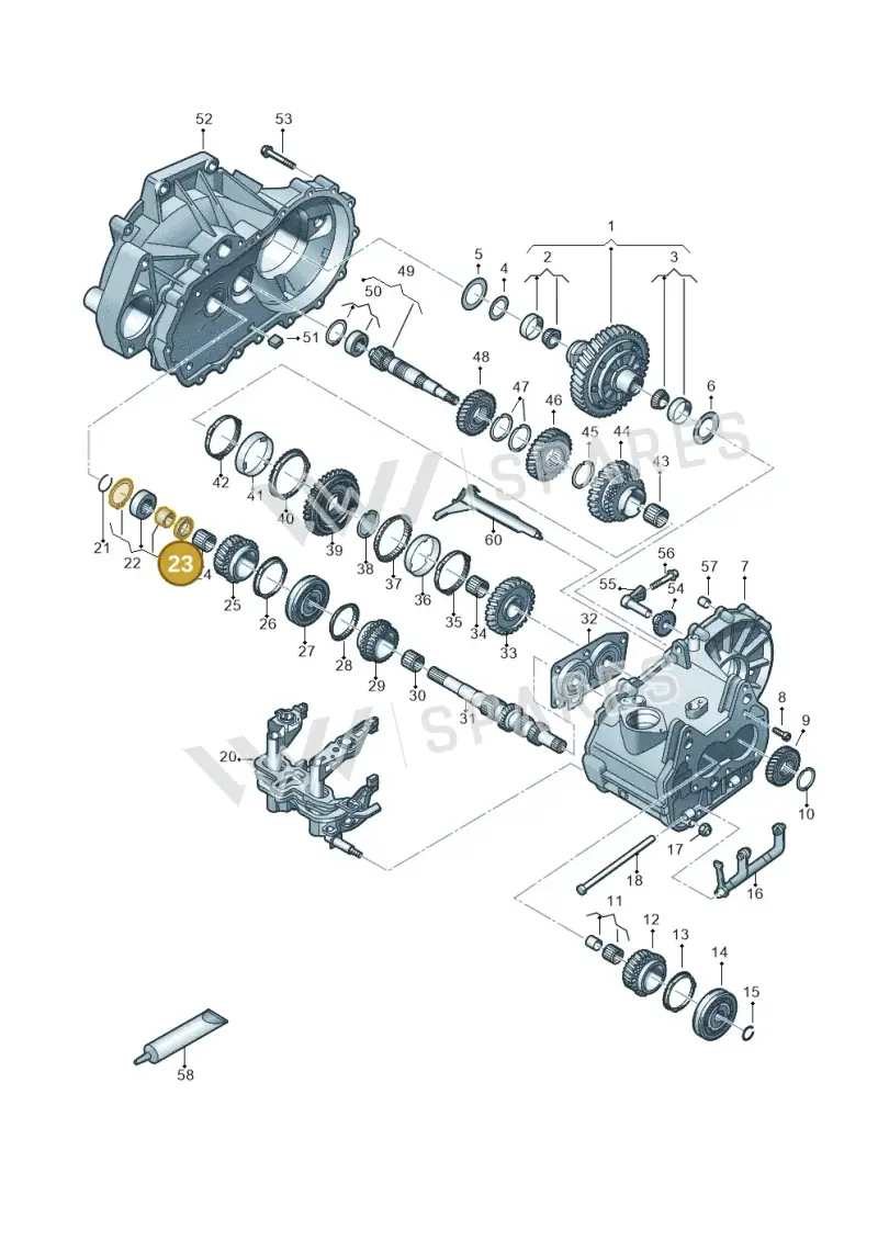 02T311155A — Skoda Fabia (2021-) diagram 837305030, position 23