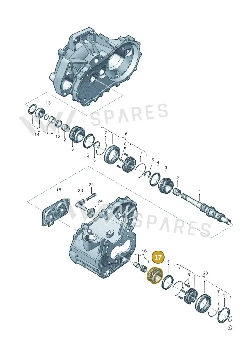 02T311158AH — Skoda Fabia Ambiente (2009-2013) diagram 225311330, position 17