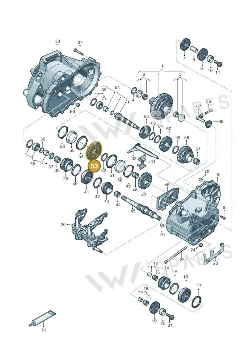 02T311239J — Skoda Fabia (2021-) diagram 827310030, position 53
