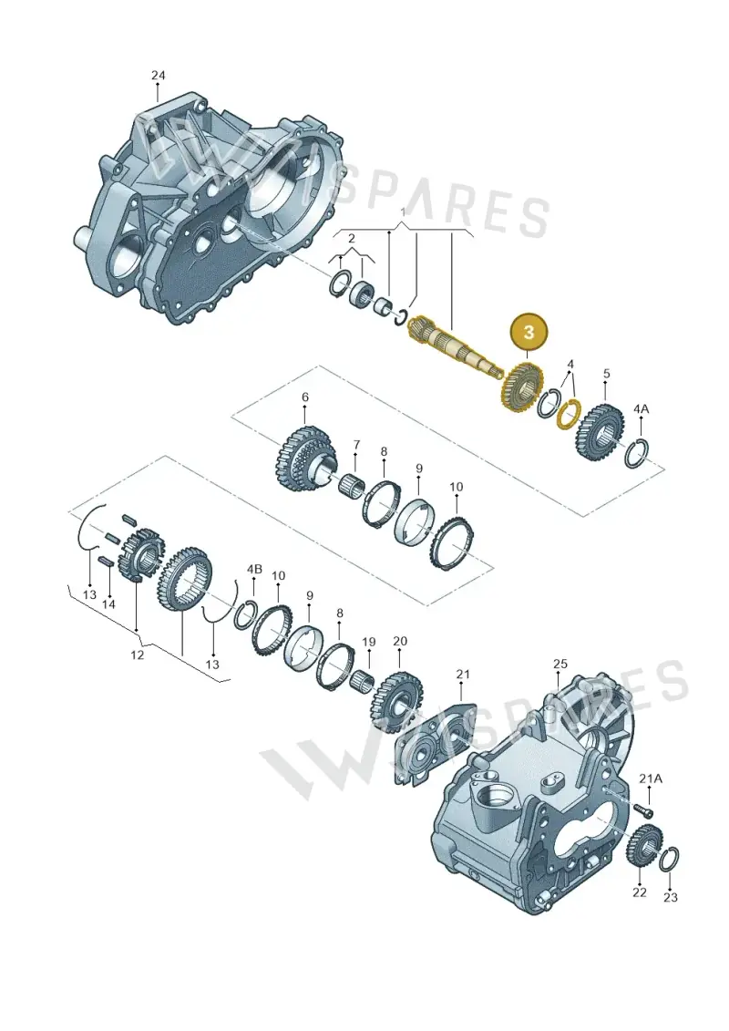 02T311351AA — Skoda Octavia (2017-2020) diagram 746311090, position 3