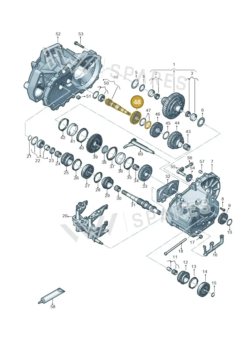 02T311351AA — Skoda Fabia (2021-) diagram 837305030, position 48