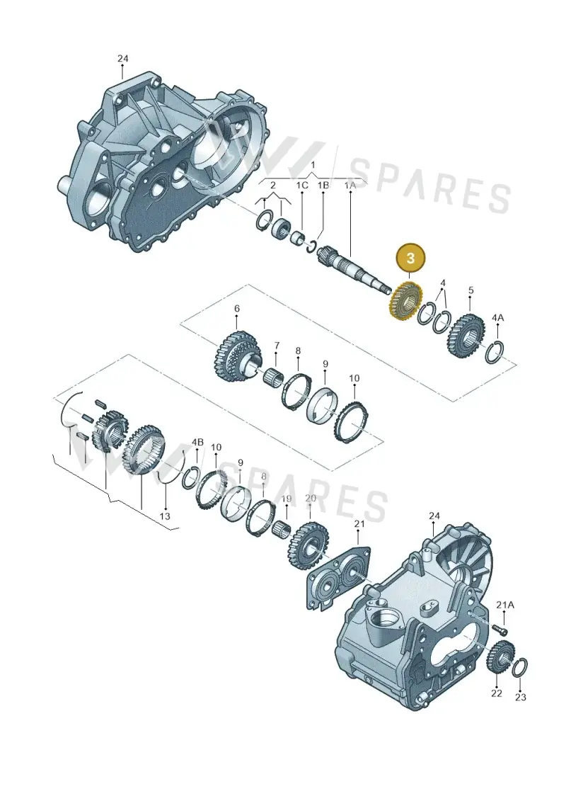 02T311351AB — Skoda Yeti (2013-2017) diagram 225311320, position 3