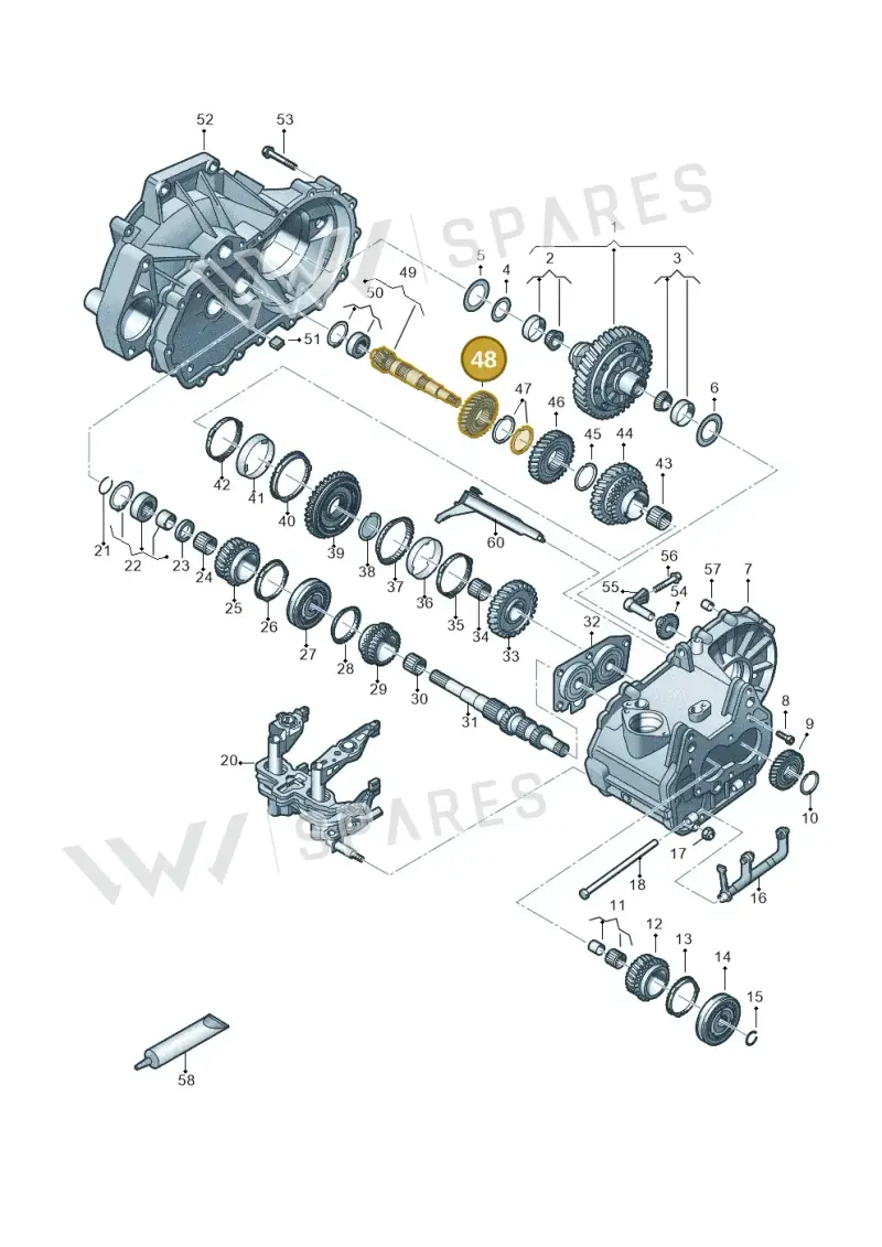 02T311351AF — Skoda Fabia (2021-) diagram 837305030, position 48