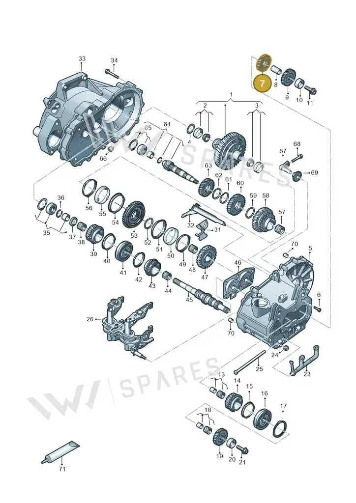 02T311361AH — Skoda Fabia (2021-) diagram 827310030, position 7